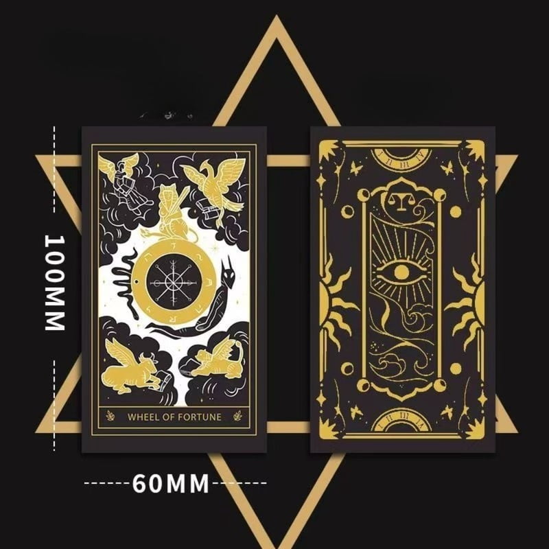 Double-embossed Cardstock 9*6cm The Moonlight Night Lenormand Oracle Deck - 44 Cards Gothic Fantasy Divination Cards