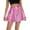Pink, variant on VUPSGEZ Women's Solid Shiny Flared Pleated Mini Skirt Sexy Costume Party Skirt (Blue,XL)