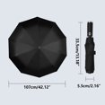 thumbnail image 4 of Umbrella Windproof Travel Umbrella Windproof Compact Compact Automatic Strong Steel Shaft Mini Folding And Portable Backpack Steam Men And Women, Xinsrenus Under $5! Umbrella Windproof Travel, 4 of 6