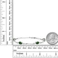 thumbnail image 2 of Gem Stone King 925 Sterling Silver Emerald Envy Mystic Topaz and White Topaz Tennis Bracelet for Women | 3.52 Cttw | Gemstone November Birthstone | Oval 7X5MM | 6 inch + 1 inch Extender, 2 of 3