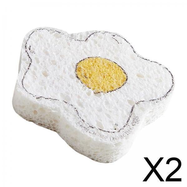 2 Esponjas Antiadherentes Reutilizables Multifuncionales Para Platos De Baño, Huevos