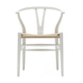 thumbnail image 1 of Plata Décor Import White Woodcord Dining Chair, 1 of 1