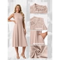 thumbnail image 3 of Cueply Womens Summer Dresses Casual 2026 Sleeveless Midi Dress Tank Sundress Vacation Outfits with Pockets, 3 of 8