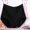Black, variant on jjayotai Womens Underpants Clearance 3PC Women's Plus Size XL-6XL Solid Color High Waist Leak Proof Cotton Short Underwear Shorts
