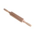 thumbnail image 4 of Rodillo de madera en relieve para decoración de cocina, rodillo de masa, bonito y tallado. Estilo A, 4 of 9