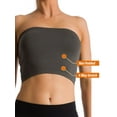 thumbnail image 4 of 3-Pack Women's Seamless Strapless Bandeau Wire Free Tube Top Bra (Non-Padded) (Plus XL-4XL), 4 of 7