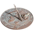 thumbnail image 1 of Whitehall Products 00493 Frog Sundial - Copper Verdi, 1 of 1