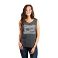 thumbnail image 2 of It's Merica Time Women's Fashion Sleeveless Muscle Tank Top Tee Charcoal Grey Small, 2 of 4