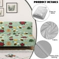 thumbnail image 5 of Xixirimido Bee Poinsettia Christmas Theme Green Pattern Armless Futon Cover Futon Slipcover Couch Cover Futon Sofa Bed Cover Furniture Protector with Elastic Bottom Machine Washable, 5 of 8