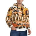 thumbnail image 2 of Uemuo I Love Fall Most Of All Pattern Men's Hoodie - Casual Pullover Hoodie with Kangaroo Pocket, Stylish Hooded Sweatshirt for Everyday Wear-X-Large, 2 of 7