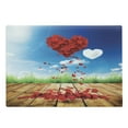 thumbnail image 1 of Valentine's Day Cutting Board, Fallen Rose Petal Leaves Heart Nature Sky, Decorative Tempered Glass Cutting and Serving Board, in 3 Sizes, by Ambesonne, 1 of 2