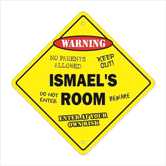 SignMission X-Ismaels Room 12 x 12 Po Zone de Passage Xing Signe de Chambre - Ismaels