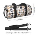 thumbnail image 2 of Saiise Mignons Chats pour Sac de Voyage Rond Grande Capacité Sac de Sport Pliable Léger en Toile, 2 of 6