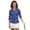 Colorful Butterfly Floral Print, variant on HUIACONG 4th of July Womens 3/4 Sleeve Golf Shirts with American Flag Pattern, Quarter Zip Polo for Ladies Golf and Tennis Activewear