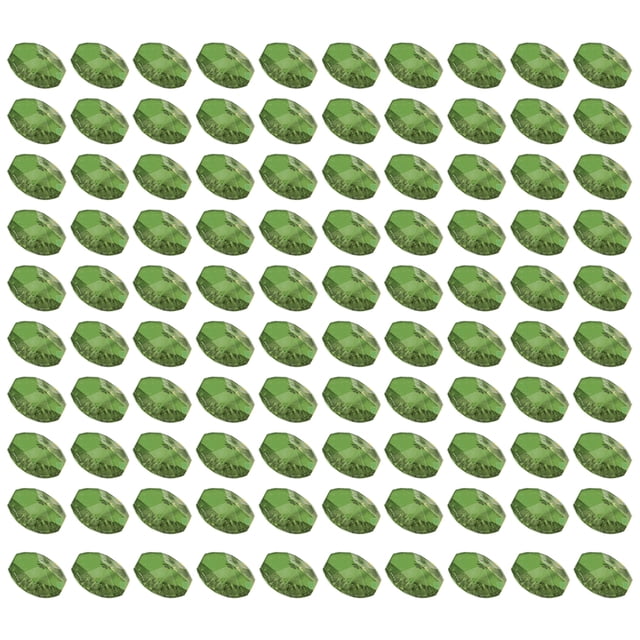 Cuentas octagonales de cristal de 14 mm, atrapasueños de cortina de cristal, piezas de guirnalda de cristal, paquete de 100