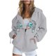 thumbnail image 1 of Abrigos de Invierno Para Mujer Moda Casual Festival Estampado Con Cremallera Capucha Manga Larga Bolsillo Chaqueta Top Odeerbi ODB174069, 1 of 4