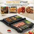 thumbnail image 6 of Heynemo 3-in-1 Portable Panini Press Sandwich Maker with Nonstick Interior, 1000W, 6 of 8
