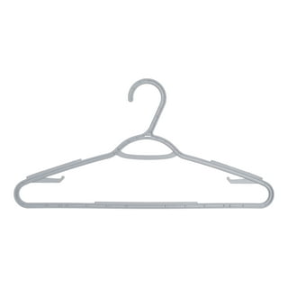 Mainstays Clothing Hangers, 50 Pack, Soft Silver, Durable Plastic