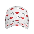 thumbnail image 2 of Yiaed Heartbeat Symbol Print Cap Adjustable Size for Running Workouts and Outdoor Activities All Seasons, 2 of 5
