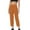 Orange, variant on Pull On Dress Pants Women Petite,High Waisted Straight Leg Work Pants Business Office Trousers with Pockets Slacks