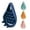 mixed color*4pcs, variant on Travelwant Boar Bristle Hair Brush set - Curved and Vented for Wet and Dry Detangling Hair Brush for Women Long, Thick, Thin, Curly & Tangled Hair Vent Brush Gift kit