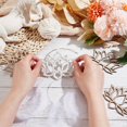 thumbnail image 3 of 24pcs Wooden Basket Bottoms Crochet Basket Base for Knitting Supplies Lotus Pattern 8.5x10x0.3cm, 3 of 5