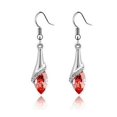 thumbnail image 1 of Pendientes de estilo joyería con brillantes diamantes de cristal austriaco, pendientes de pianista, regalo ideal, cómodos de llevar, buen material, 1 of 6