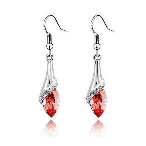 Pendientes de estilo joyería con brillantes diamantes de cristal austriaco, pendientes de pianista, regalo ideal, cómodos de llevar, buen material