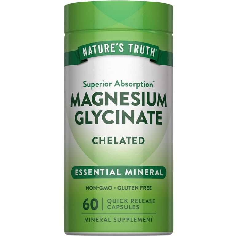 magnesium glycinate and glutathione Nature's Truth 60 ct, 200mg Non-GMO, Gluten Free Supplement Kyoho collagen drink Dosage:3ml Epitalon Peptide Therapy for