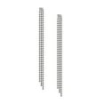 thumbnail image 3 of Pendientes colgantes con borlas,Pendientes colgantes largos con borlas de plata,Pendientes colgantes largos con borlas para mujer nupcial,Elegantes pendientes de cadena de metal para dama de, 3 of 8