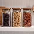 thumbnail image 7 of Ball Stack & Store Glass Mason Jars with Wooden Lid, Used for Pantry, Cookies, Flour, Cereal, Rice, Sugar, Tea, Coffee Beans, Spices, Square, 15.6-Cup Pack of 4, 7 of 7