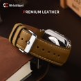 thumbnail image 4 of Pack de 3 correas de piel compatibles con el Apple Watch de 44 mm para hombre, 4 of 6