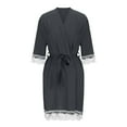 thumbnail image 3 of Summer Savings Clearance! yievot Robes for Women Soft Lightweight Knee Length Bathrobe Loungewear, 3 of 5
