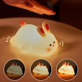 thumbnail image 3 of 1 pc Rabbit Baby Night Light, USB Rechargeable Bedside Lamp with T, 3 of 5