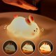 thumbnail image 3 of 1 pc Rabbit Baby Night Light, USB Rechargeable Bedside Lamp with T, 3 of 5