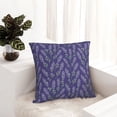 thumbnail image 6 of Yiaed Lavender Flowers Print Pillow Covers Super Soft Decorative Square Throw Pillow Covers Case Cushion Covers for Sofa Couch Bedroom Car Decor（No pillow core）-20"x20", 6 of 7