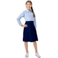 thumbnail image 5 of Classroom School Uniforms Girls Longer Length Kick Pleat Skirt, 5 of 6
