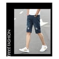 thumbnail image 4 of Bermudas Para Hombre Jeans Holgados De Talla Grande La Moda, 4 of 8