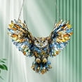thumbnail image 5 of Colgante Decorativo de Búho 2D con Cadena | Decoración para Ventanas, Porches y Exteriores | Símbolo de Sabiduría | Potenciador Del Feng Shui | Fácil de Instalar | 1 Unidad, 5 of 5