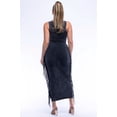 thumbnail image 3 of Saronite Solid Fringe Cut Out Sleeveless Cotton Maxi Dress, Black (Women's), 3 of 3