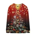 thumbnail image 5 of LOVZFMLL Vestes pour Femmes, Cardigan Tricoté Imprimé de Noël, Veste Boutonnée, 5 of 5