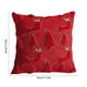 thumbnail image 3 of Cojín Navideño con Estampado de Árbol de Navidad y Copos de Nieve | Rojo, Poliéster, 45 X 45 Cm | Decoración Festiva para Sala de Estar (1 Unidad), 3 of 6