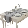thumbnail image 4 of Table Runner Diamante Strip Classic Table Runner with Tassels for Dining Kitchen Dresser Decor, 4 of 8
