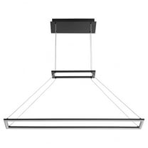 3-6054-15-Oxygen Lighting-Xanni - 27W 1 LED Pendant-0.38 Inches Tall and 6 Inches Wide-Black Finish