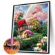 thumbnail image 2 of Pintura de diamante 5D DIY Full Round Drill House Kit Decoración del hogar Arte Artesanía FLhrweasw Nuevo, 2 of 9