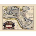 thumbnail image 2 of Ortelius 32x25 White Modern Wood Framed Museum Art Print Titled - Ottoman Empire - Ortelius 1595, 2 of 4