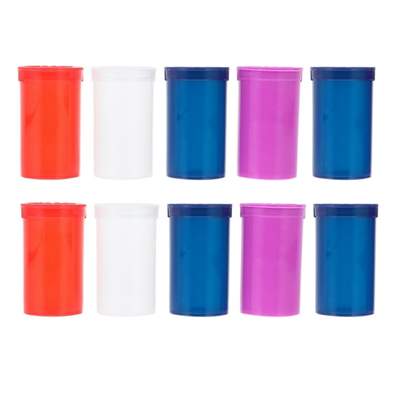 SHISUYAN 10pcs Medicine Bottle Mini Outdoor Waterproof Sealed Bottle Small Medicine Can