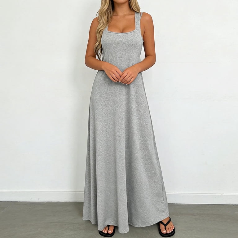 maxi dress with bra Evera Sheer Built In Bra Maxi Dress Purple