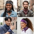 thumbnail image 3 of 100% Cotton Large Bandanas - Multi-Purpose Square Head Scarves for Men & Women, Durable Washable Headbands(21.26"x21.26"), 3 of 10
