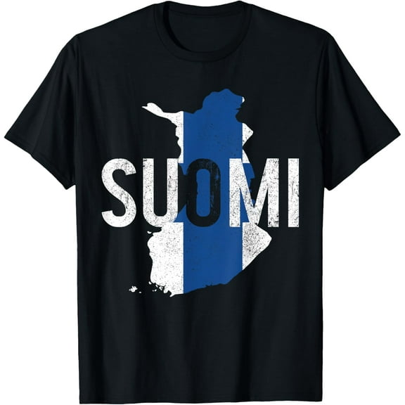 Suomi Finland Finnish Flag Finn Sisu Souvenir Vintage T-Shirt